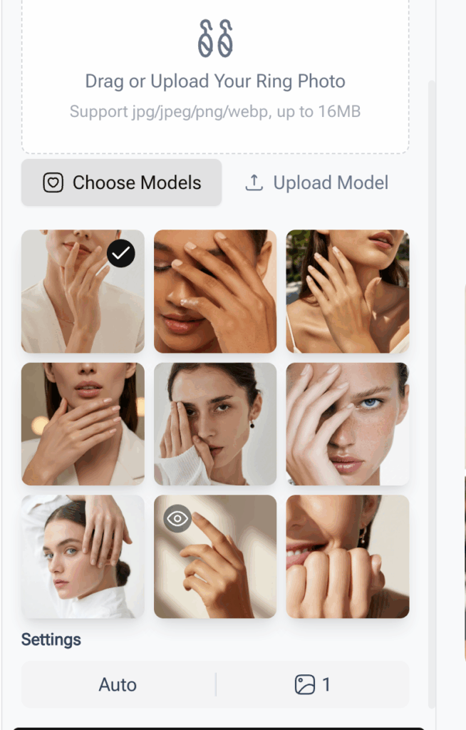 9 preset hand models