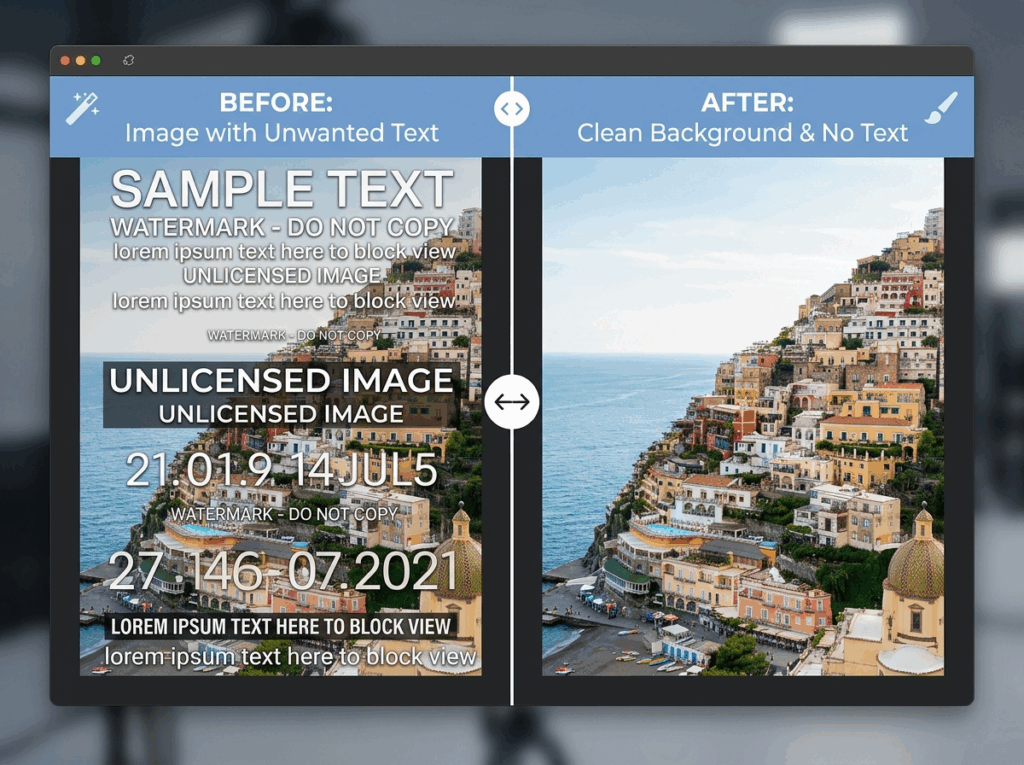 Remove watermarks when you need a cleaner version of an image