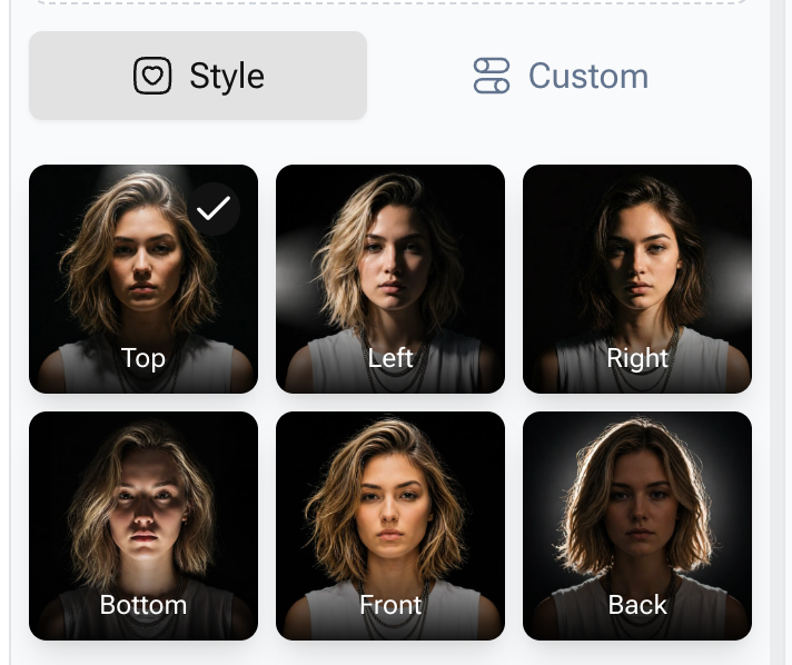 Step 2: Choose Your Custom Lighting Mode