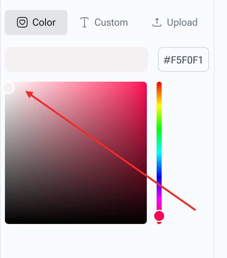 Choose a New Color or Gradient