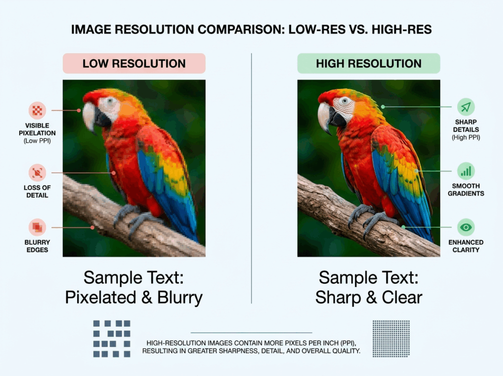 Start with a high-resolution image